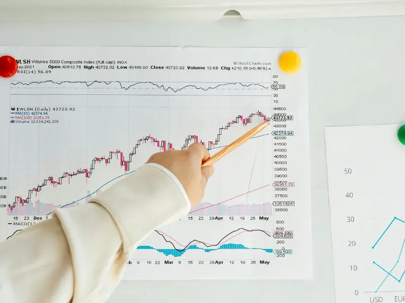 Japan Stock Market Graph Over the Years A close-up of a digital chart displaying market fluctuations, representing the evolution and volatility in Japan’s stock market history.
